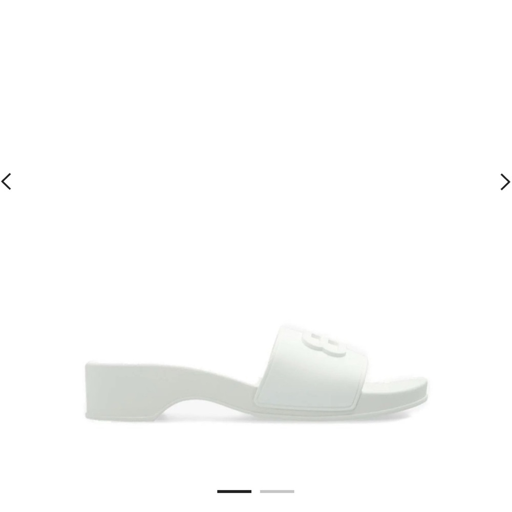 Balenciaga White Mules